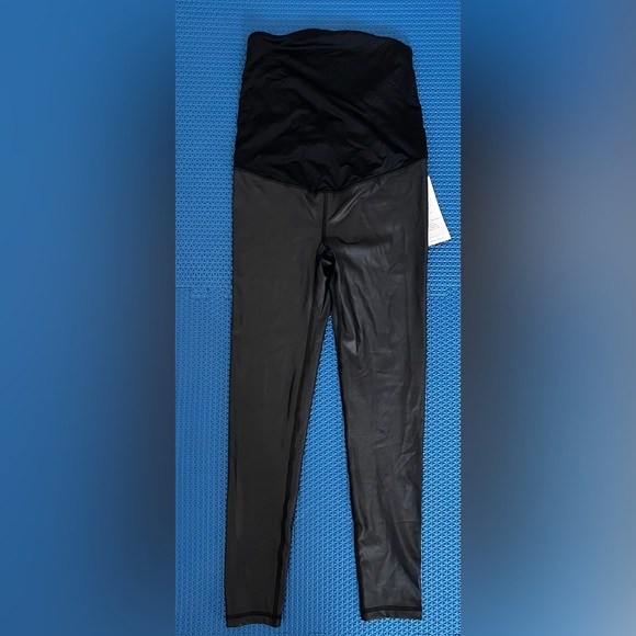 Isabel Maternity Active High Gloss Leggings - Picture 3 of 10